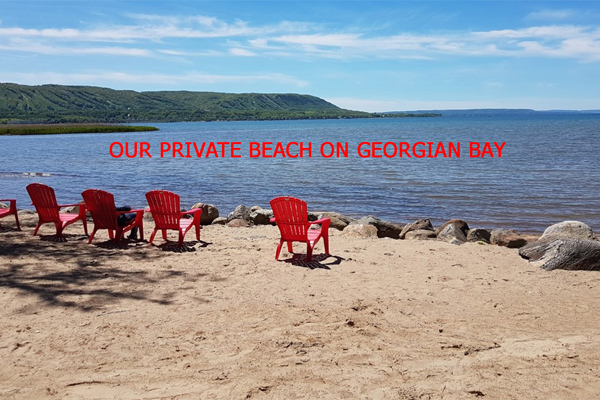 Private Beach on Georgian Bay